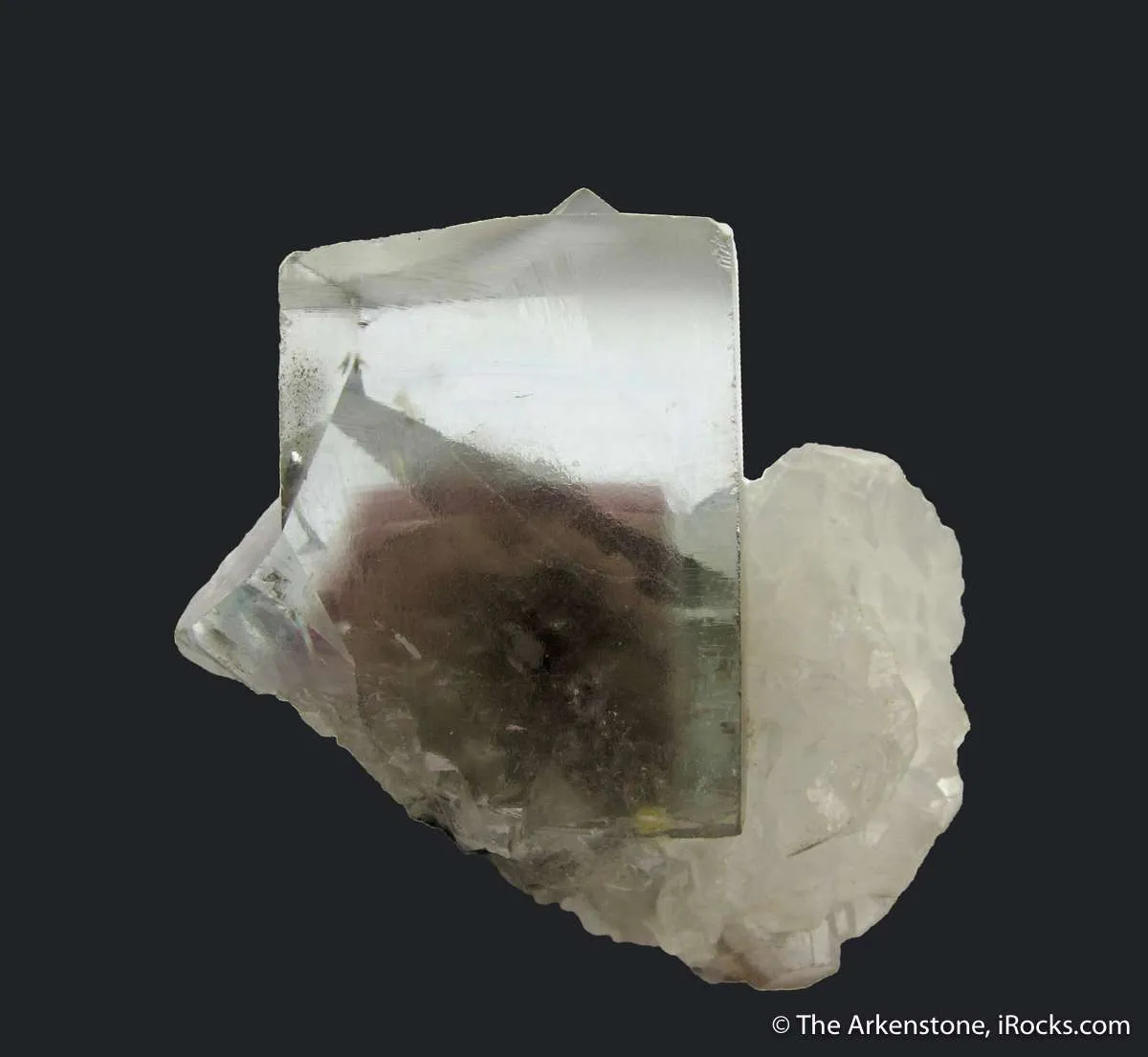 Fluorite (fluorescent) with Calcite - image 3