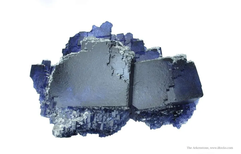 Fluorite (Fluorescent) With Calcite (Fluorescent) - image 7