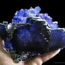 Fluorite (Fluorescent) With Calcite (Fluorescent) - image 2