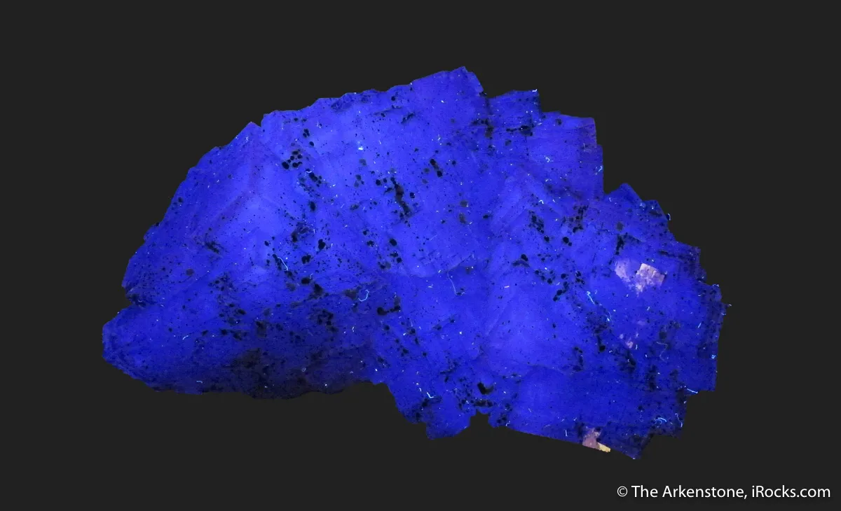Fluorite (fluorescent) with Dolomite- illustrated - image 7