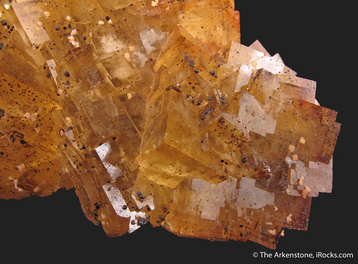 Fluorite (fluorescent) with Dolomite- illustrated - image 4