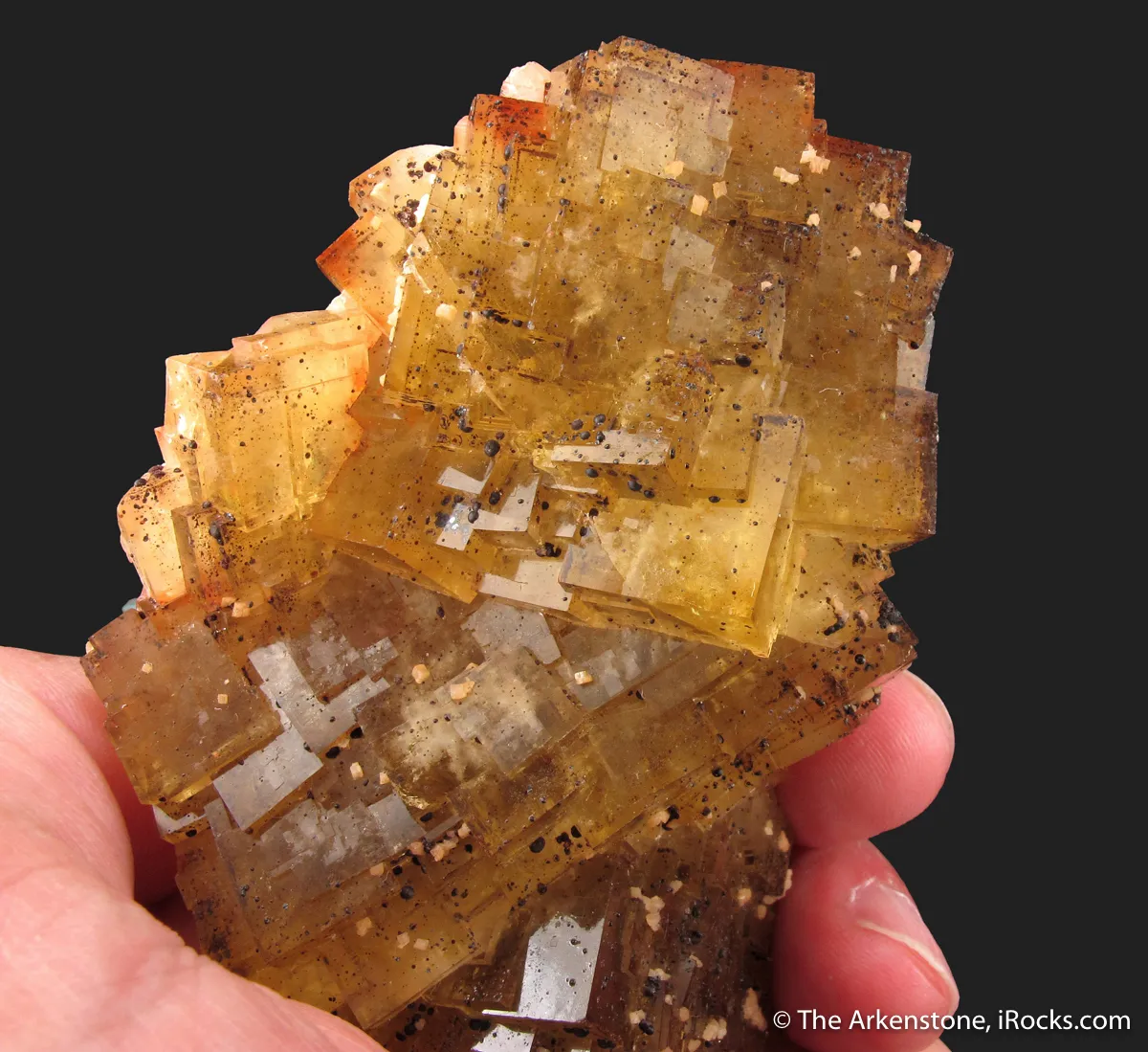 Fluorite (fluorescent) with Dolomite- illustrated - image 5