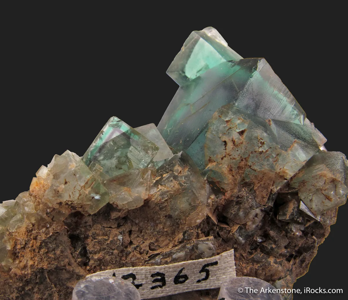 Fluorite (fluorescent) with elongated habit - image 6