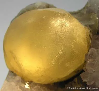 Fluorite Fried Egg on Amethyst - image 2