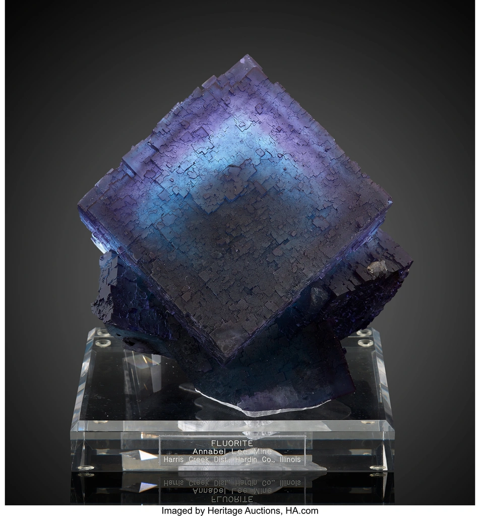 Fluorite from Annabel Lee Mine, Harris Creek Mining Sub-District, Hardin County, Illinois, USA image