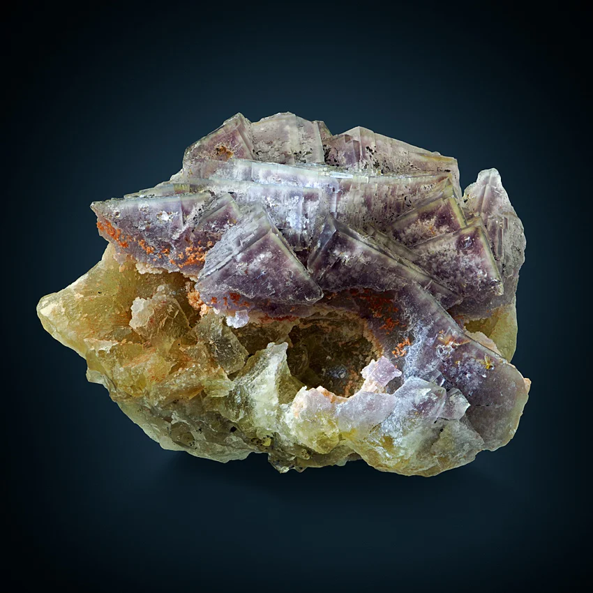 Fluorite from Bergmännisch Glück Mine, Frohnau, Annaberg-Buchholz, Erzgebirgskreis, Saxony, Germany image