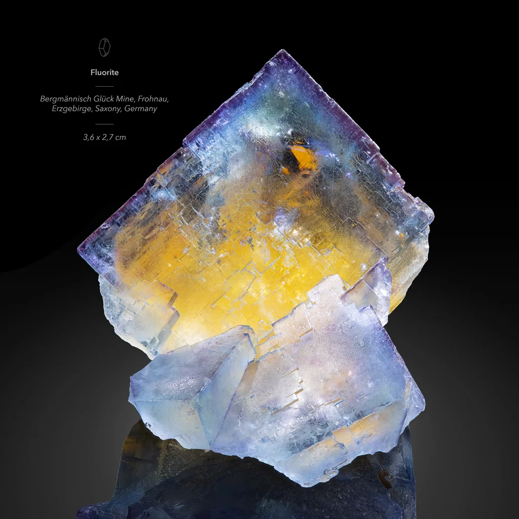 Fluorite from Bergmännisch Glück Mine, Frohnau, Annaberg-Buchholz, Erzgebirgskreis, Saxony, Germany image