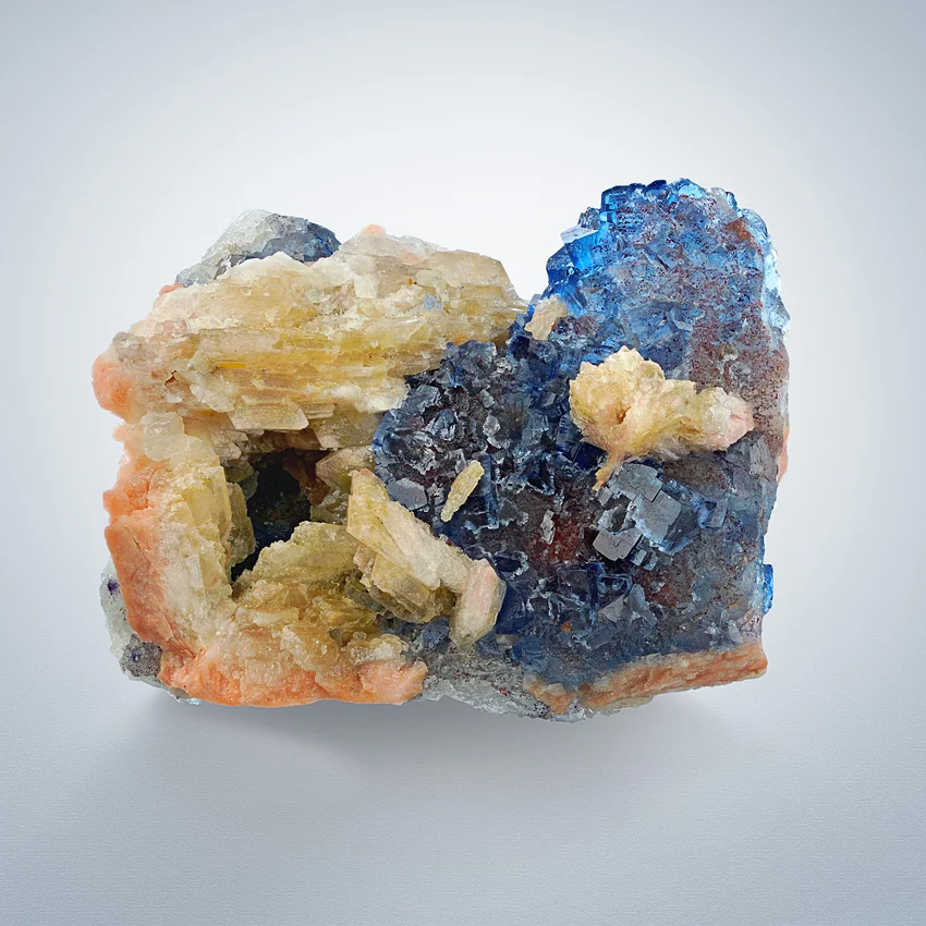 Fluorite from Bergmännisch Glück Mine, Frohnau, Annaberg-Buchholz, Erzgebirgskreis, Saxony, Germany image