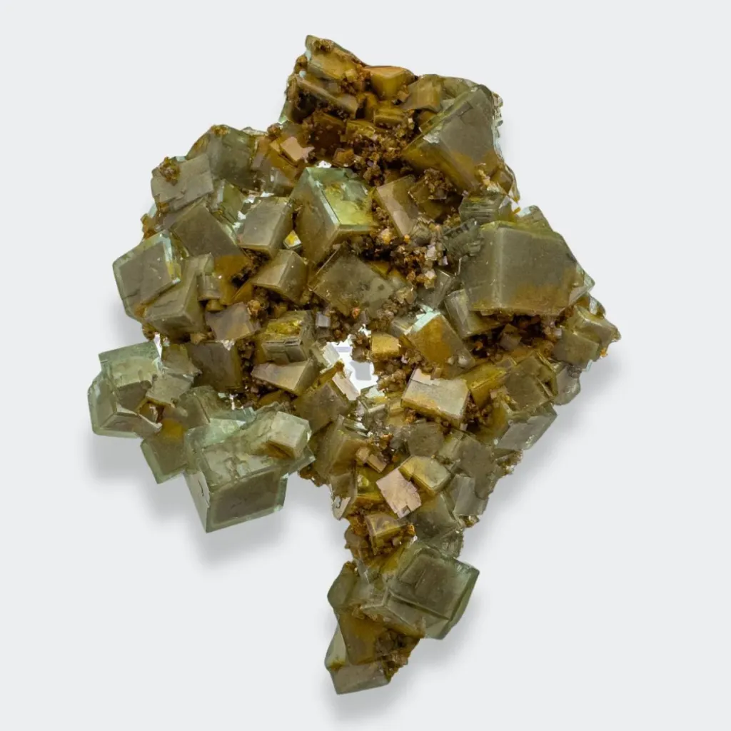 Fluorite from China, Hunan, Chenzhou, Linwu Co., Xianghualing Sn-polymetallic ore field, Xianghualin image