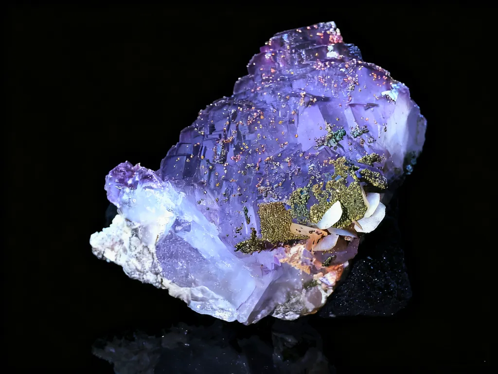 Fluorite from China, Hunan, Yaogangxian Mine image