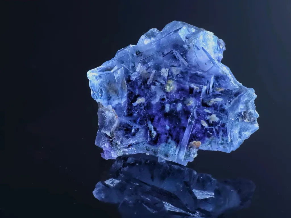Fluorite from China, Hunan, Yaogangxian Mine, Yaogangxian Mine, Yizhang Co. Chenzhou, Hunan, China image