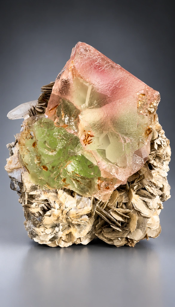 Fluorite from Chumar Bakhoor, Nagar District, Gilgit-Baltistan, Pakistan image