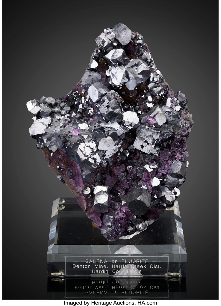 Fluorite from Denton Mine, Harris Creek Mining Sub-District, Hardin County, Illinois, USA image