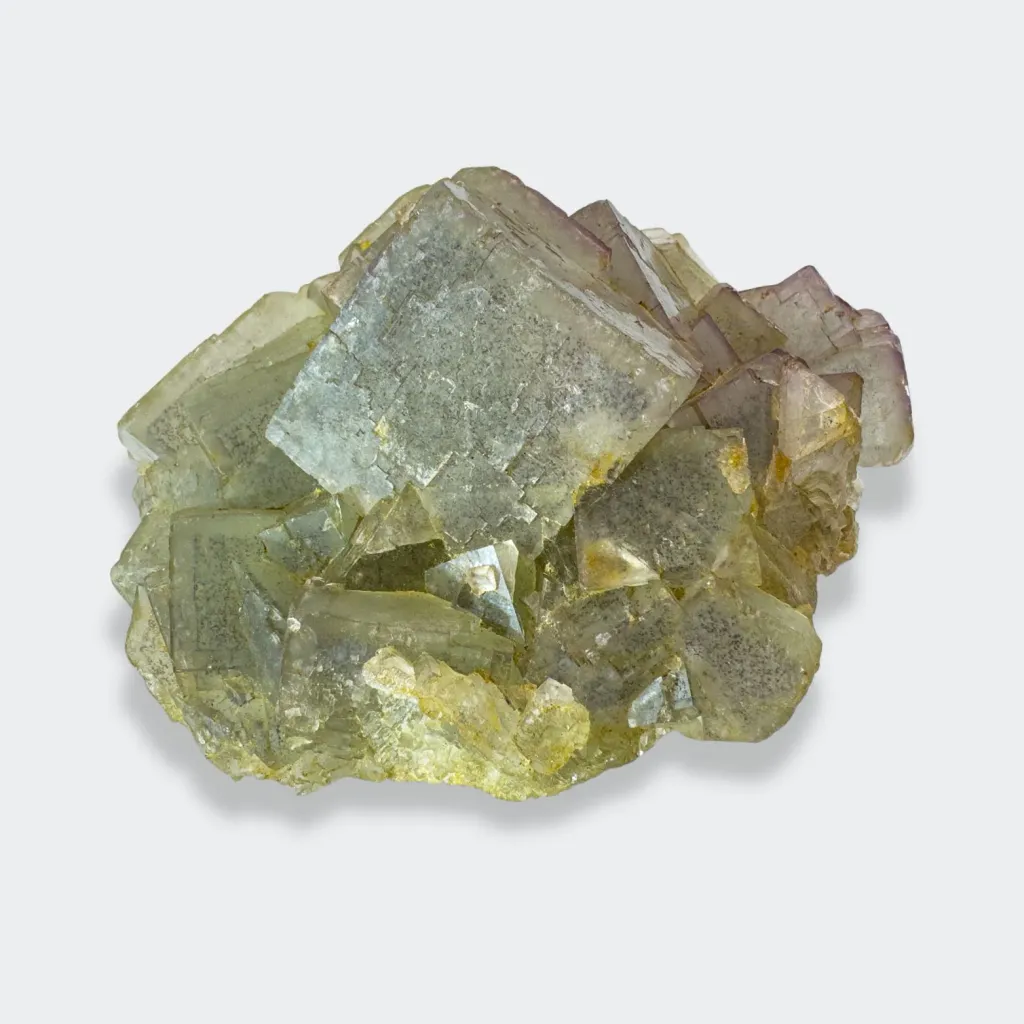 Fluorite from France, Centre-Val de Loire, Chaillac, Chaillac Mines