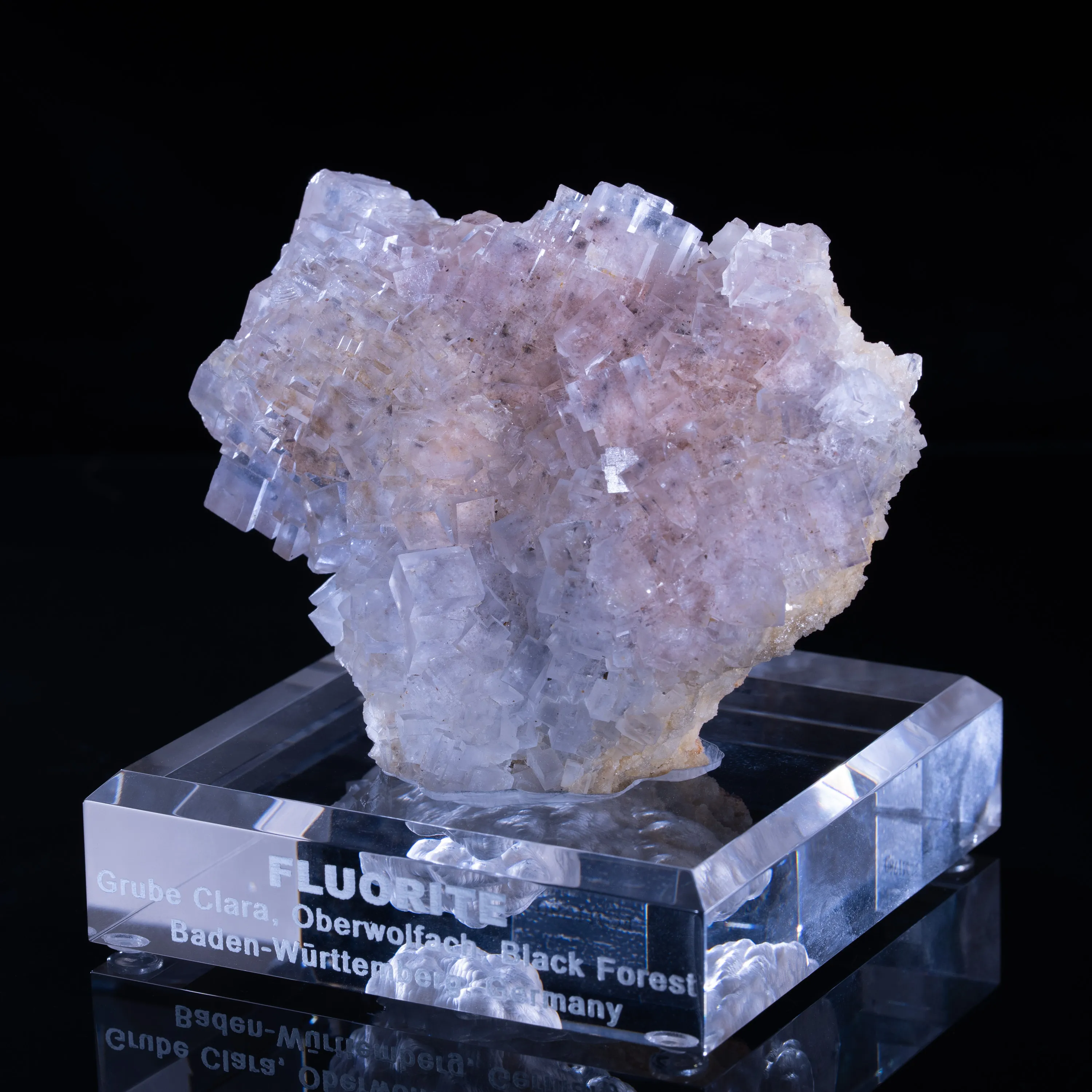 Fluorite from Germany, Baden-Württemberg, Freiburg Region, Ortenaukreis, Oberwolfach, Clara Mine - image 4