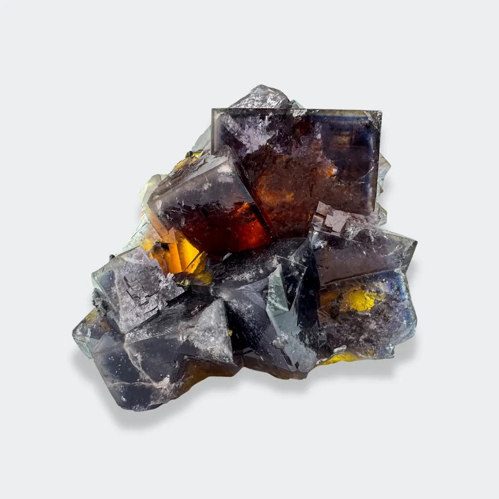 Fluorite from Germany, Saxony, Halsbrücke, Beihilfe Mine - image 3