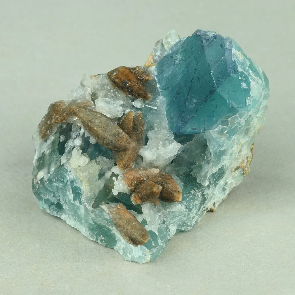 Fluorite from Greece, Attica, Kamariza Mines