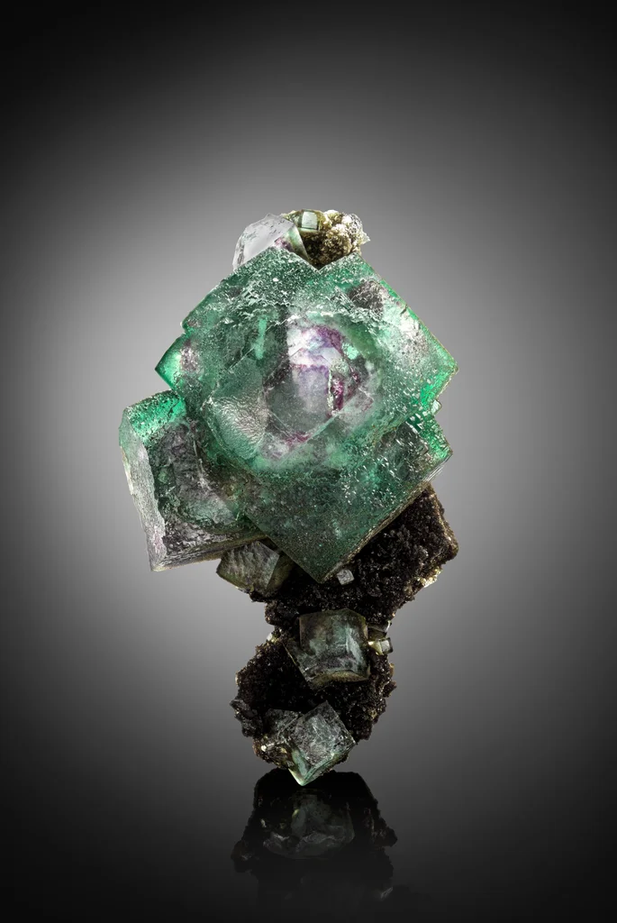 Fluorite from Kara-Oba W deposit, Jambyl Region, Kazakhstan image