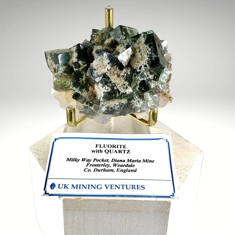 Fluorite from Milky Way Pocket, Diana Maria Mine, Rogerley Quarry, County Durham, England, UK image