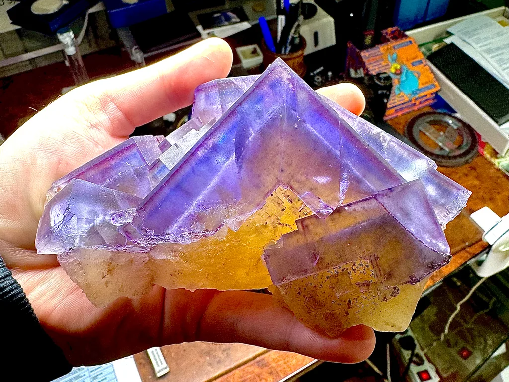 Fluorite from Minerva No. 1 Mine, Hardin County, Illinois, USA image