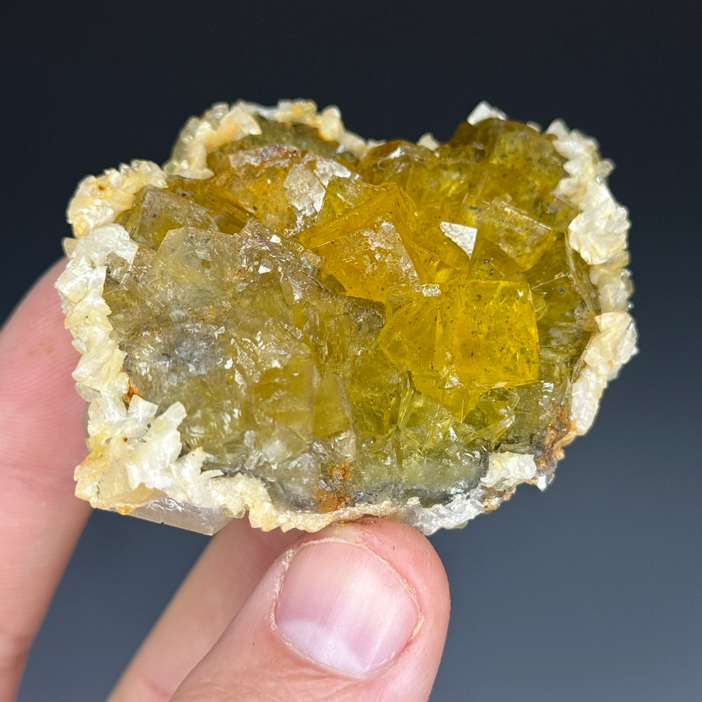Fluorite from Moscona Mine, Corvera de Asturias, Spain - image 3