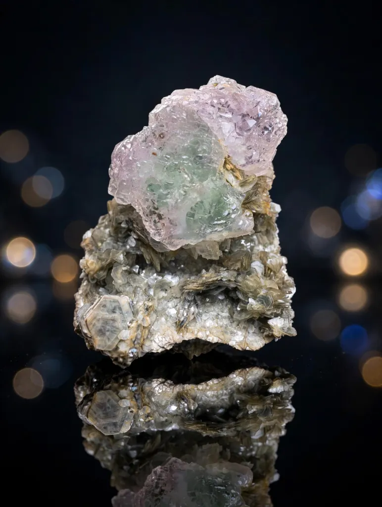 Fluorite from Pakistan, Gilgit-Baltistan, Nagar District, Chumar Bakhoor image