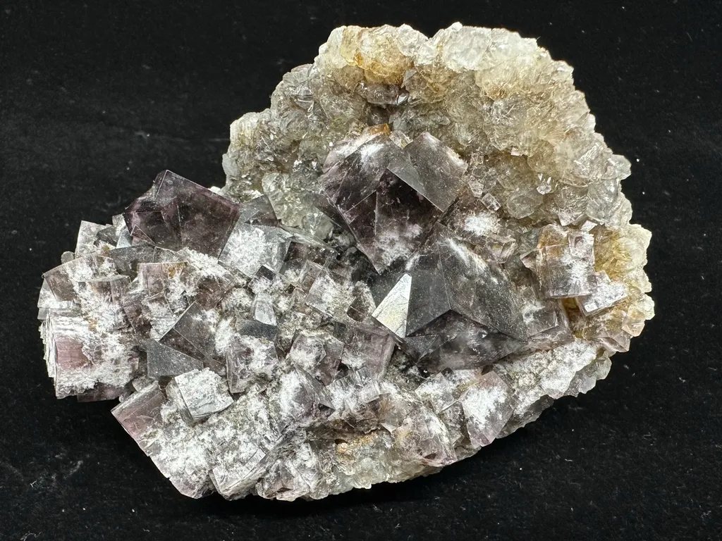 Fluorite from Purple Haze pocket, UK, England, County Durham, Rogerley Quarry, Diana Maria Mine image