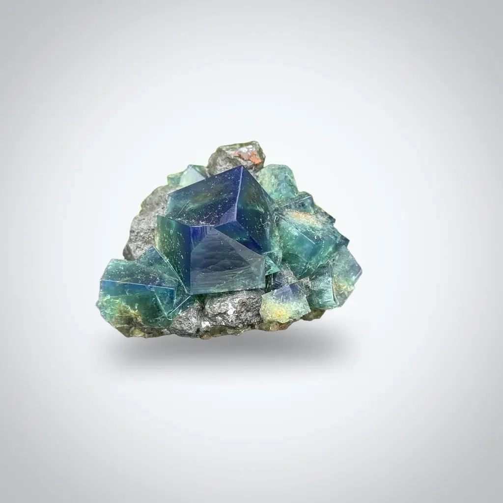 Fluorite from Rogerley Mine, Rogerley Quarry, County Durham, England, UK image