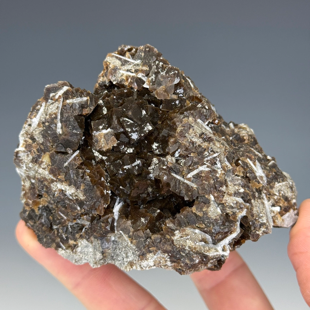 Fluorite from Stoneco White Rock Quarry, Clay Center, Ohio, USA image