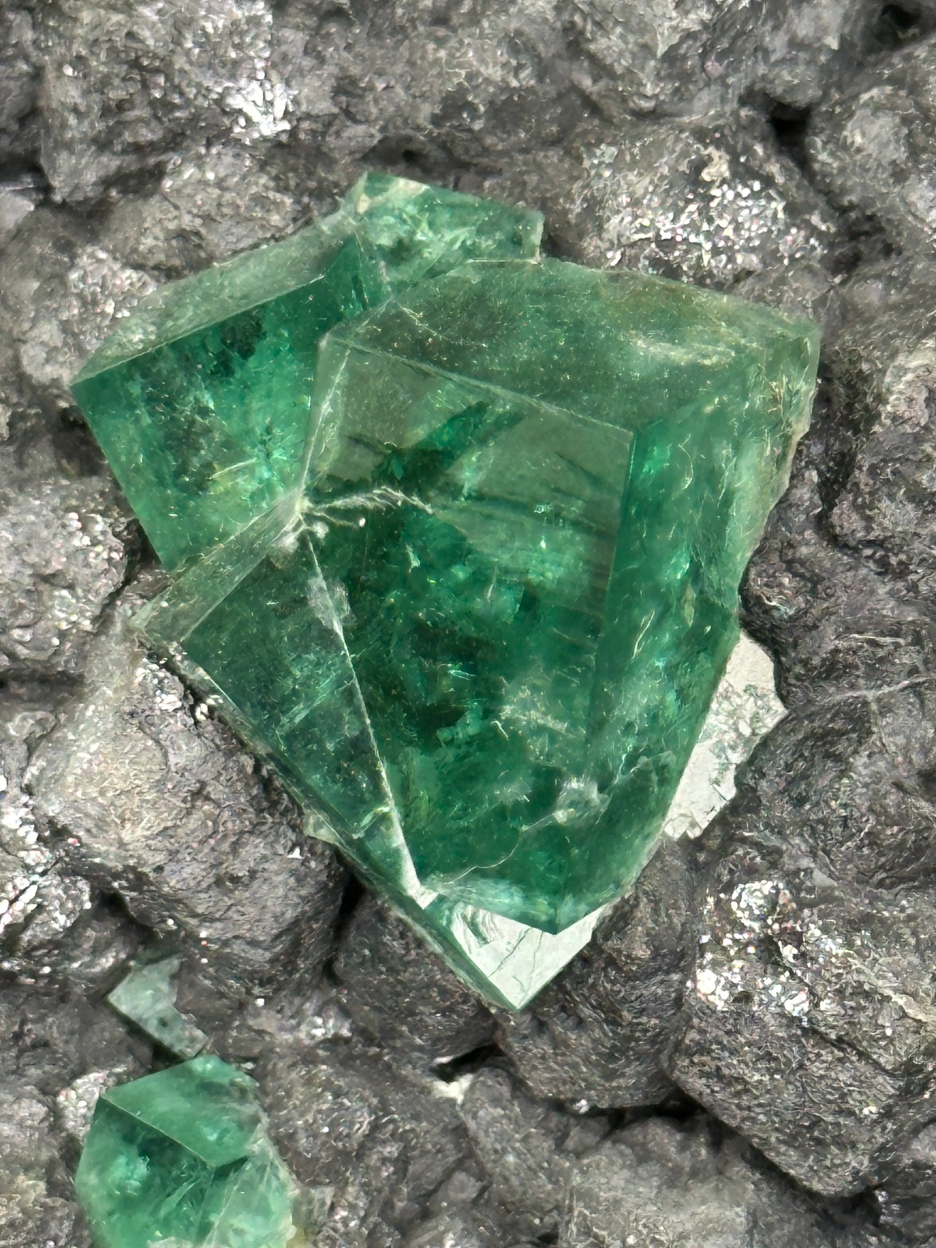 Fluorite from UK, England, County Durham, Rogerley Quarry, Diana Maria Mine - image 2