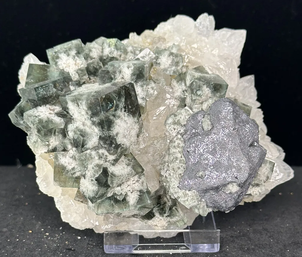 Fluorite from UK, England, County Durham, Rogerley Quarry, Diana Maria Mine