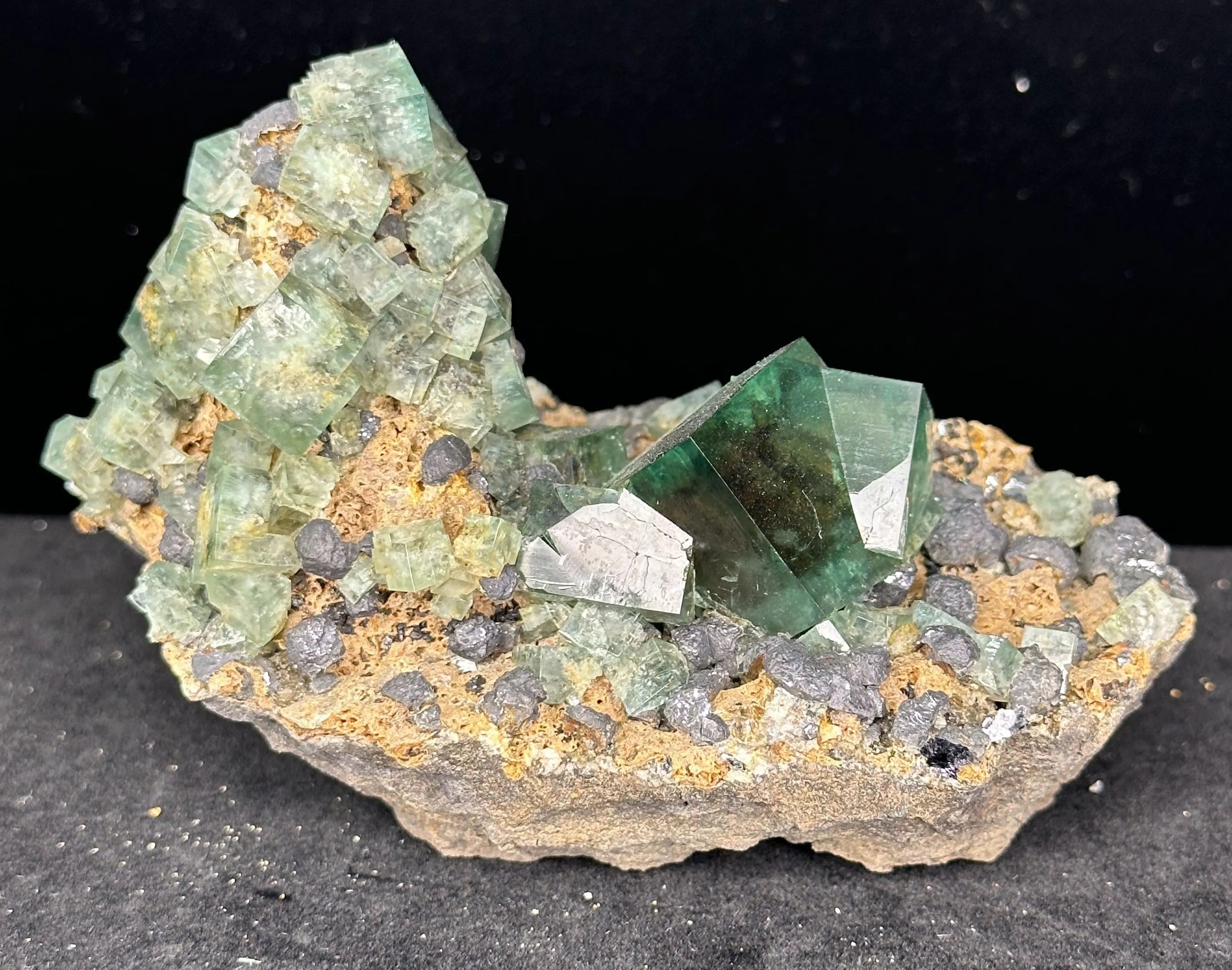 Fluorite from UK, England, County Durham, Rogerley Quarry, Diana Maria Mine - image 1