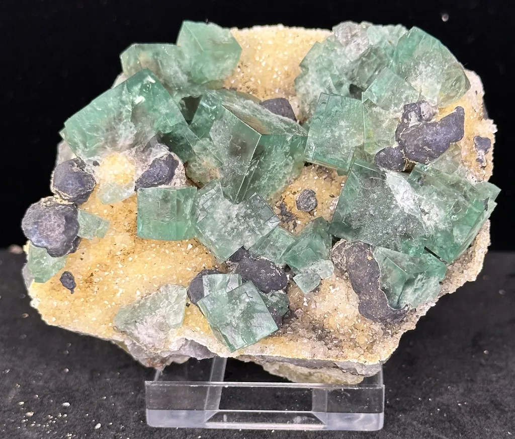Fluorite from UK, England, County Durham, Rogerley Quarry, Diana Maria Mine