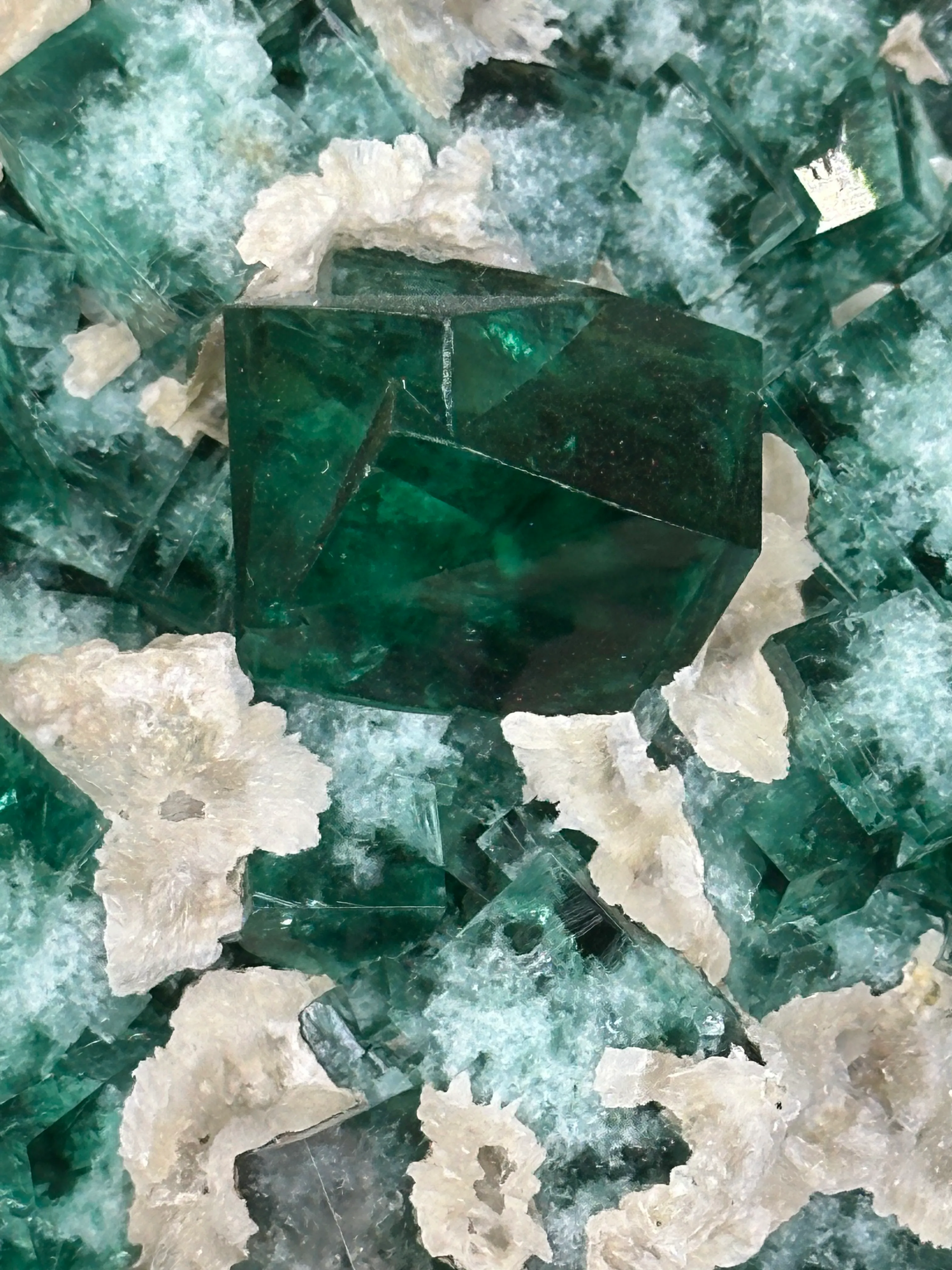 Fluorite from UK, England, County Durham, Rogerley Quarry, Diana Maria Mine - image 2