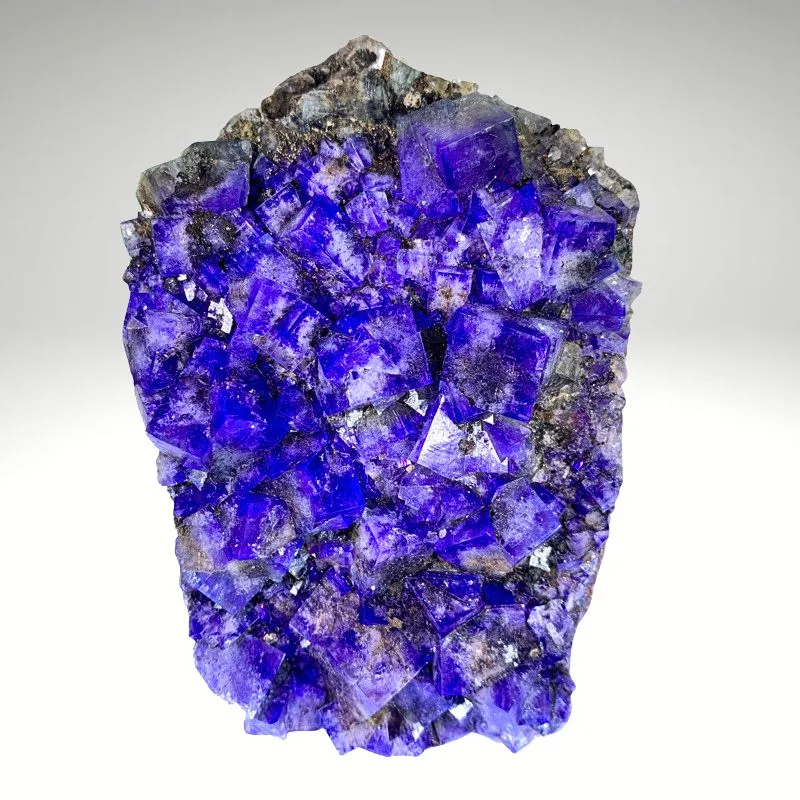 Fluorite from UK, England, County Durham, Rogerley Quarry, Diana Maria Mine, Milky Way Pocket - image 4