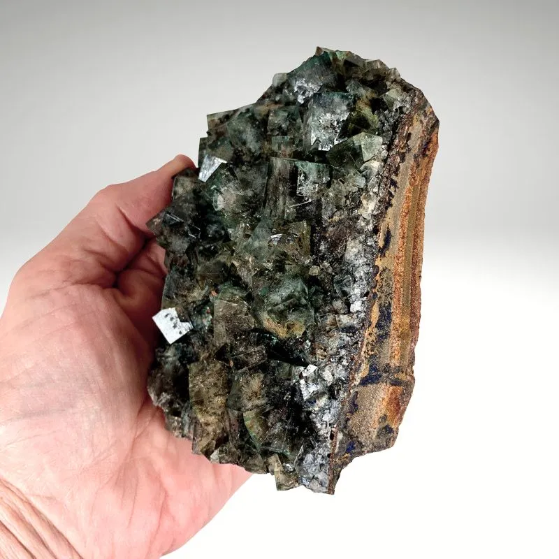 Fluorite from UK, England, County Durham, Rogerley Quarry, Diana Maria Mine, Milky Way Pocket - image 3