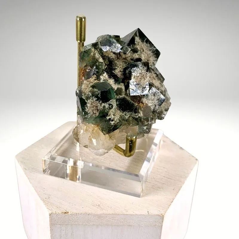 Fluorite from UK, England, County Durham, Rogerley Quarry, Diana Maria Mine, Milky Way Pocket - image 2