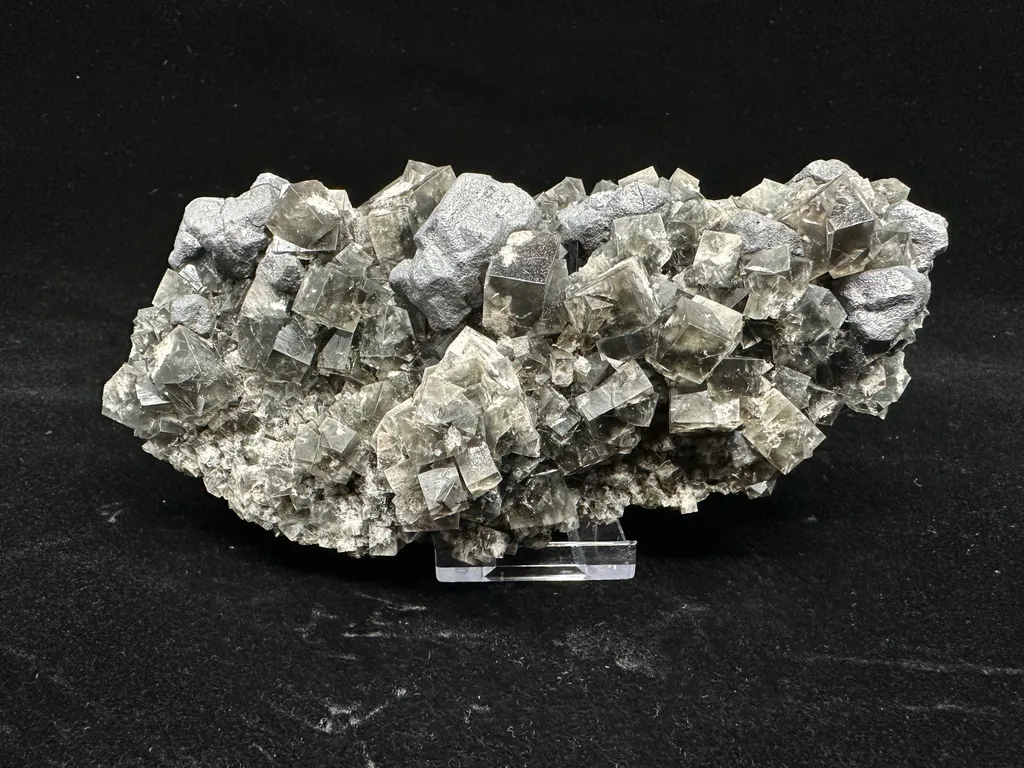 Fluorite from UK, England, County Durham, Rogerley Quarry, Diana Maria Mine, Smokey Rabbit pocket image