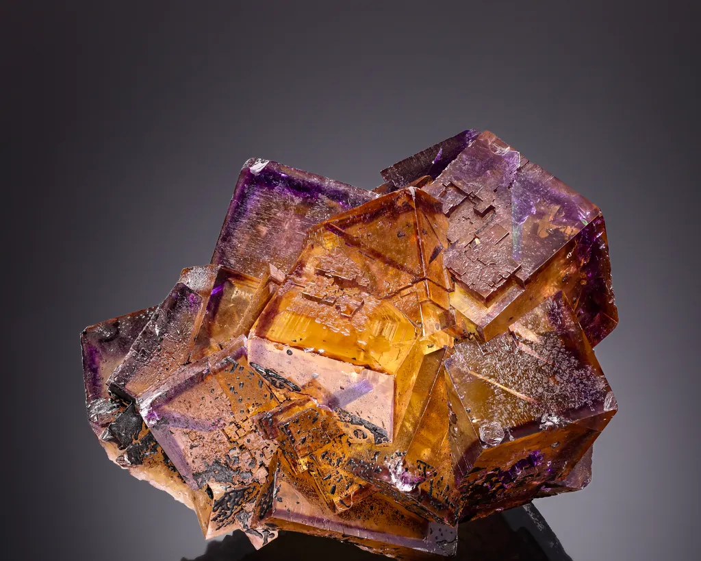 Fluorite from USA, Illinois, Hardin County, Minerva No. 1 Mine