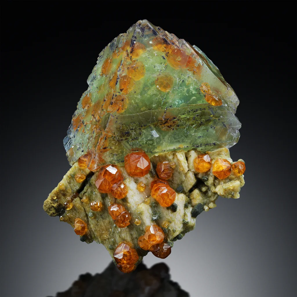 Fluorite from Wushan Spessartine Mine, Tongbei, Yunxiao Co., Fujian, China image