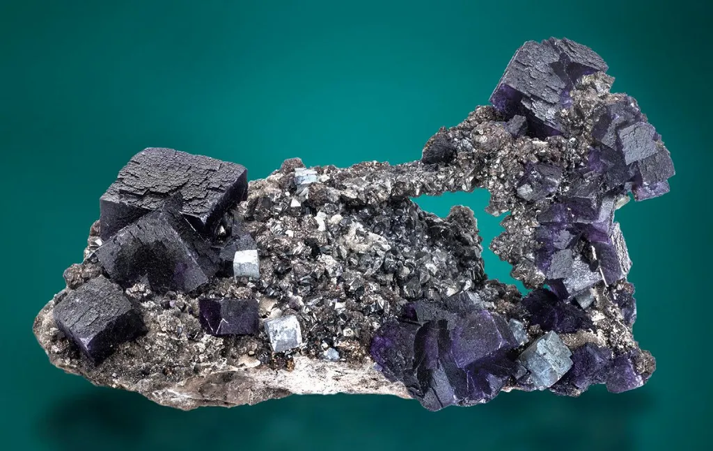 Fluorite, Galena, Sphalerite image