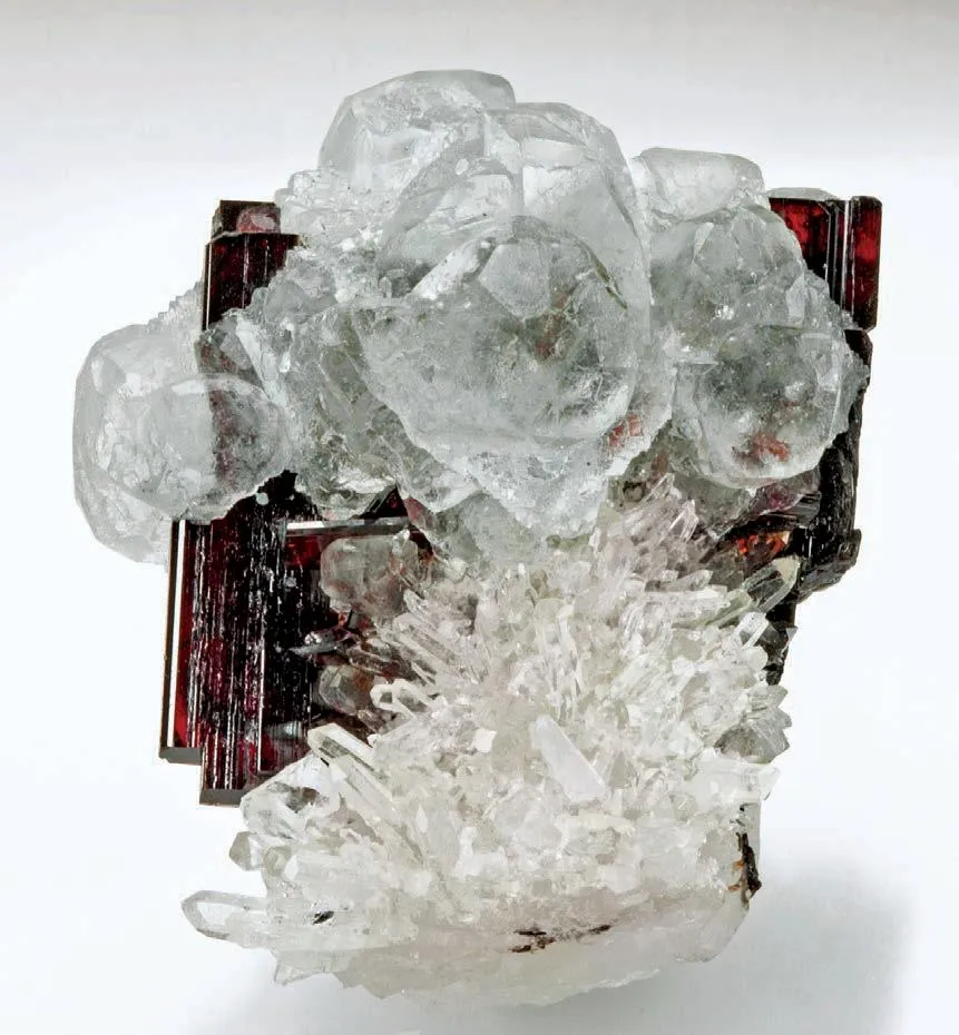 Fluorite, Hübnerite, Quartz image