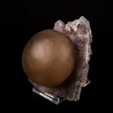 Fluorite Huge Ball on Amethyst Very Rare Natural Mineral Specimen - image 2