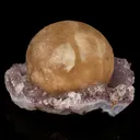 Fluorite Huge Ball on Amethyst Very Rare Natural Mineral Specimen - image 1