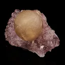 Fluorite Huge Ball on Amethyst Very Rare Natural Mineral Specimen - image 2