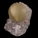 Fluorite Huge Ball on Amethyst Very Rare Natural Mineral Specimen - image 2