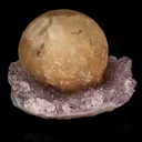 Fluorite Huge Ball on Amethyst Very Rare Natural Mineral Specimen - image 4