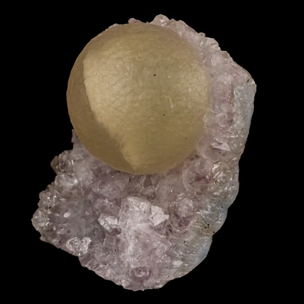 Fluorite Huge Ball on Amethyst Very Rare Natural Mineral Specimen - image 2