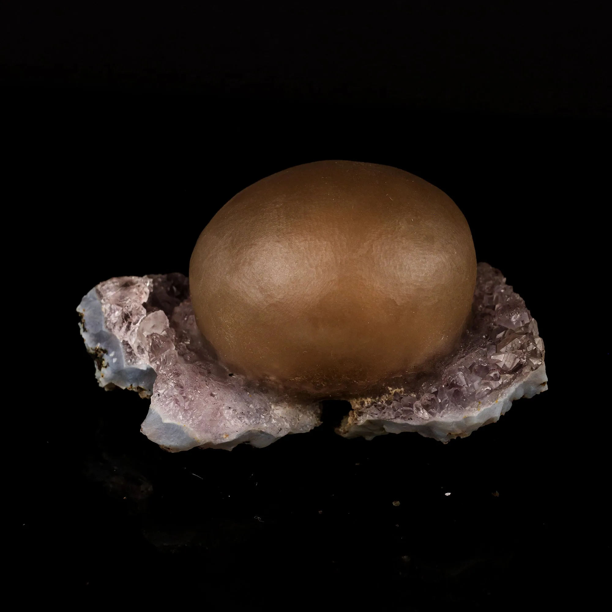 Fluorite Huge Ball on Amethyst Very Rare Natural Mineral Specimen - image 5