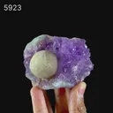 Fluorite Huge Ball on Amethyst Very Rare Natural Mineral Specimen - image 2